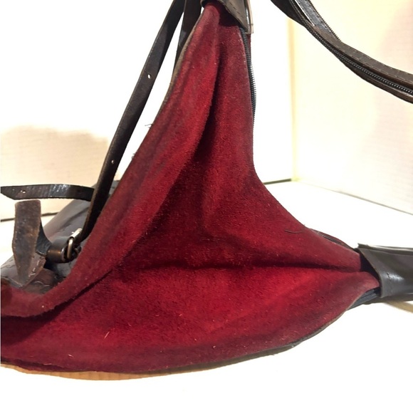 Elegant Brown and Red leather & suede Women\'s Backpack main image 5